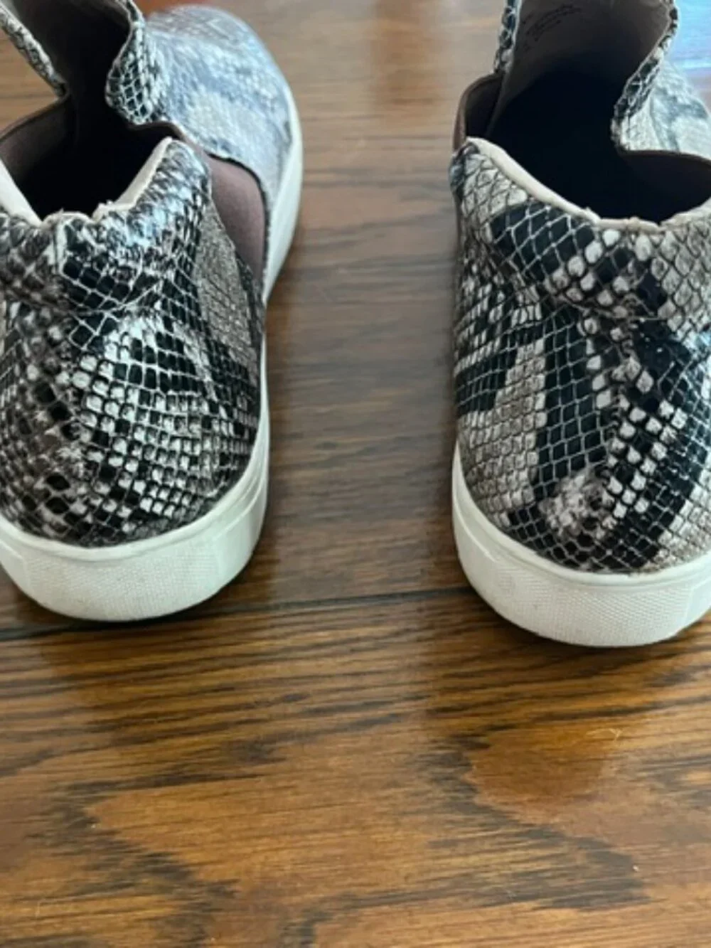 Women's Slip-On Sneakers, Harlan, Snake-Print, Size 10, Brown/Cream, Ex Cond!